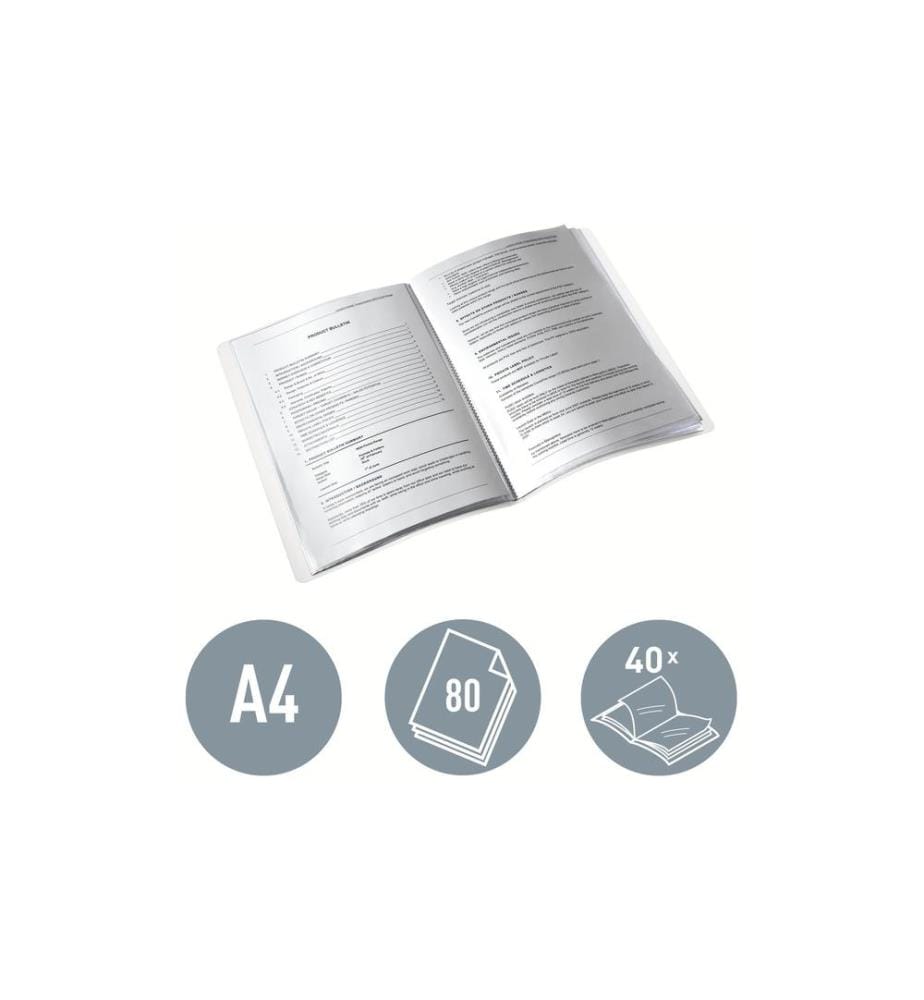 LEITZ - Sichtbuch WOW  40 Hüllen, Grün