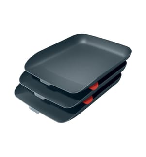 LEITZ - Panier Cosy, ensemble de 3 Gris