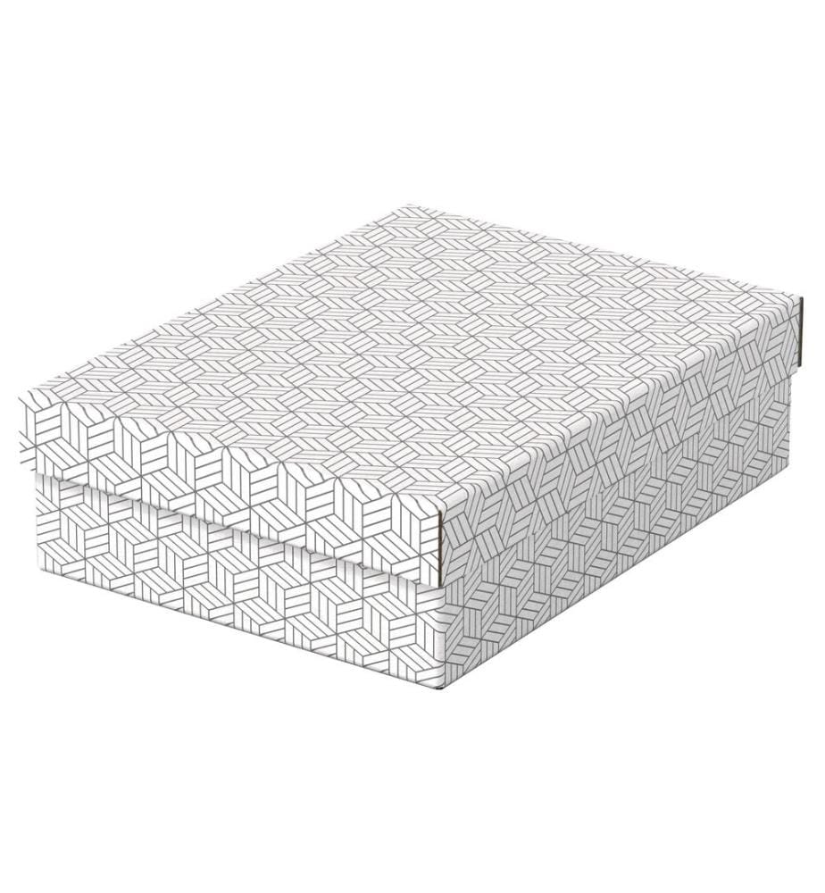 LEITZ - Boîte de rangement Esselte Home M flat Moyen, 3 pièces, Blanc