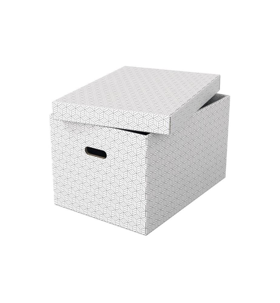 LEITZ - Boîte de rangement Esselte Home L Grand, 3 pièces, Blanc