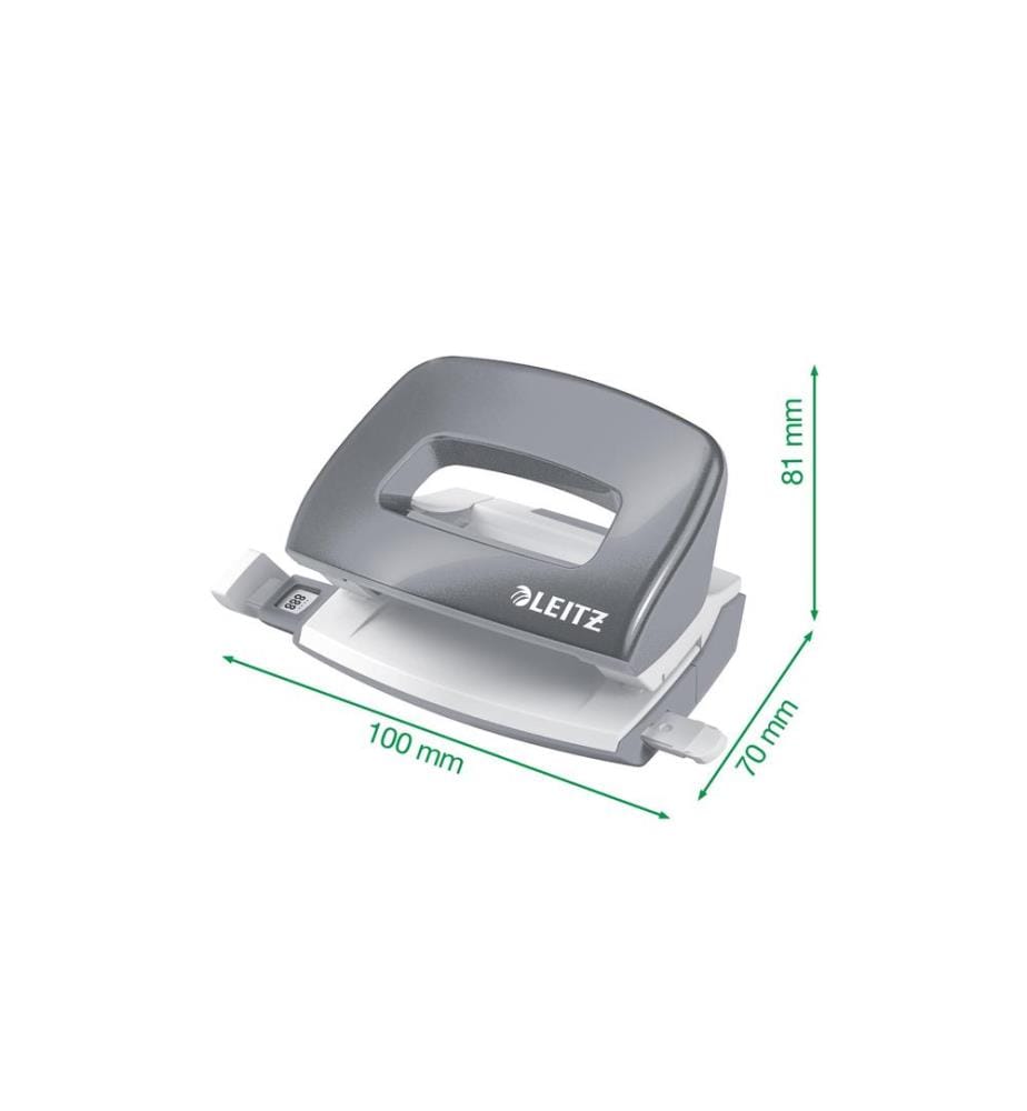 LEITZ - Locher NeXXt WOW Mini 10 Blatt, Schwarz