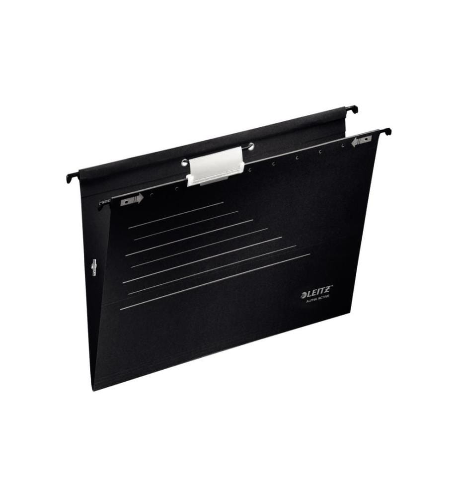 LEITZ - Hängeregister Alpha Active Schwarz, 5 Stück