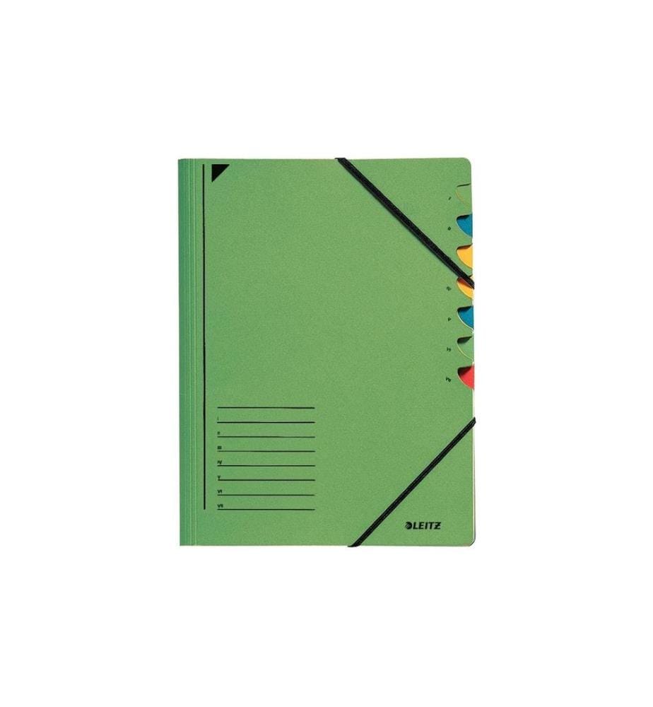 LEITZ - Classeur à compartiments 7 pièces, Vert