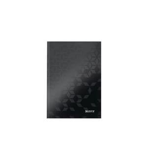 LEITZ - Notizbuch WOW A5, Liniert, Schwarz
