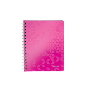 LEITZ - Notizheft WOW College A5, Kariert, Pink