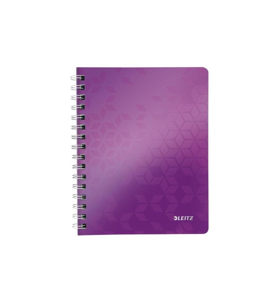 LEITZ - Carnet de notes WOW College A5, À carreaux, Violet