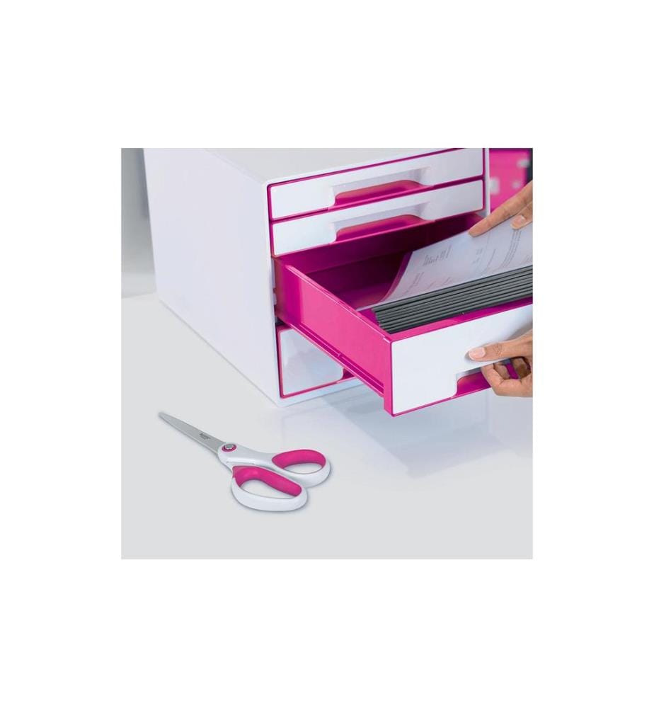LEITZ - Ciseaux WOW 20.5 cm, Inox, Rose