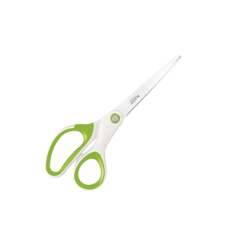 LEITZ - Ciseaux WOW 20.5 cm, Inox, Vert