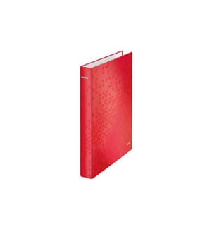 LEITZ - Ringbuch WOW A4, 2.5 cm, Rot