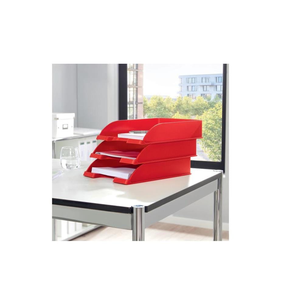 LEITZ - Ablagekorb WOW A4, Rot glanz
