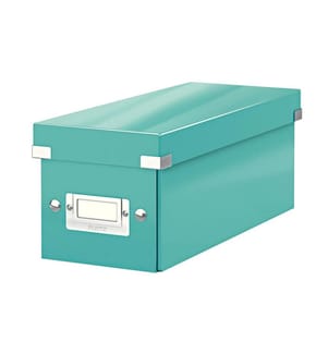 LEITZ - Boîte de rangement 30 pochettes pour CD, bleu