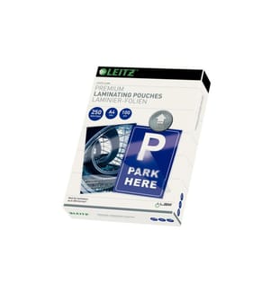 LEITZ - Film laminé Premium A4, 250 µm, 100 pièces, brillant