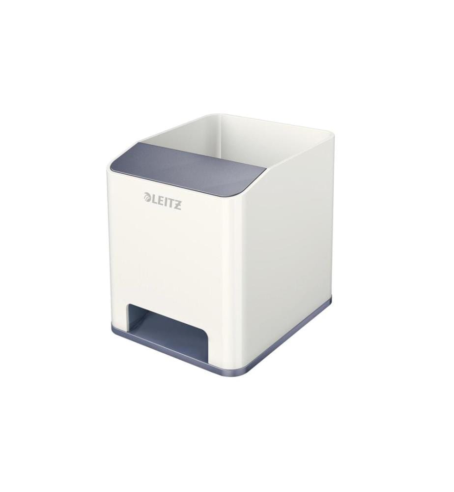 LEITZ - Pot à crayons Wow Sound Duo Color Blanc
