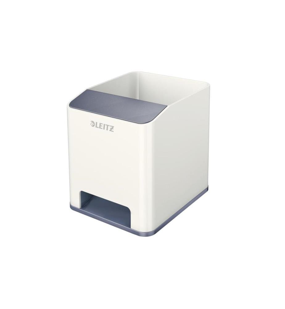LEITZ - Pot à crayons Wow Sound Duo Color Blanc