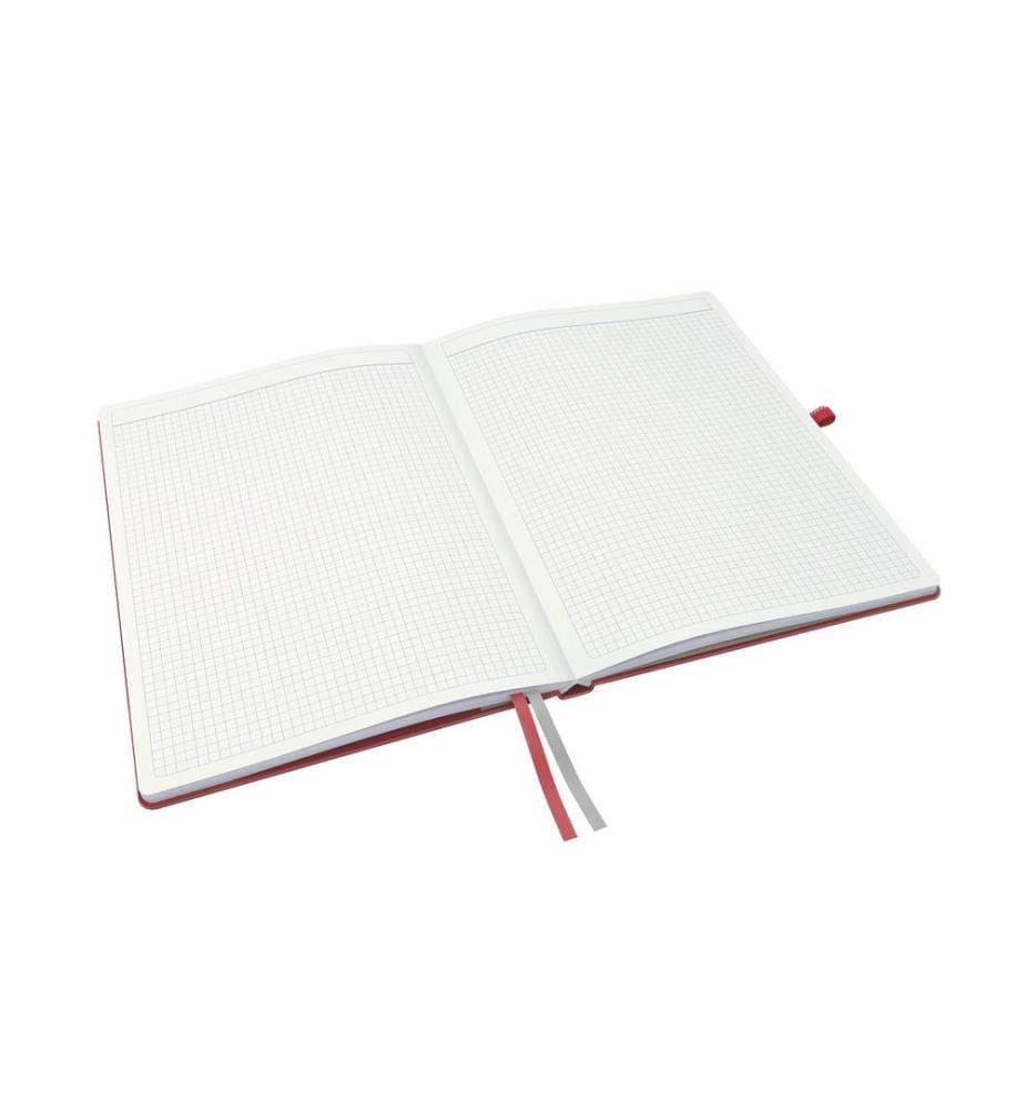 LEITZ - Carnet de notes A4, À carreaux, Rouge