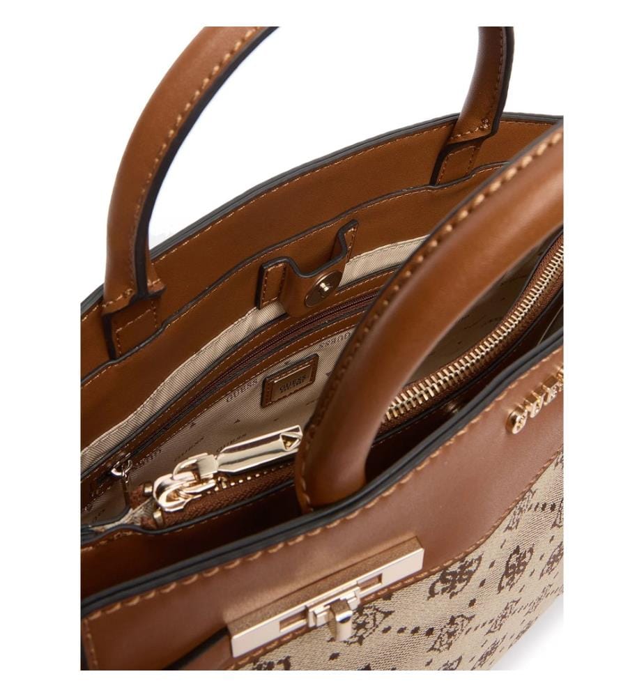 Sac à Main Melinda Logo Tri Comp Satchel - Brun Clair