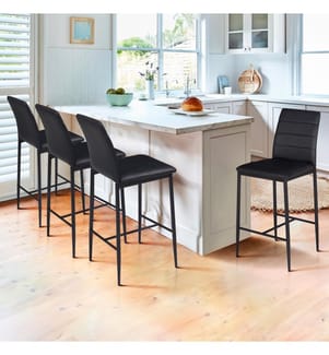 Lot de 4 Tabourets Regilux - Noir