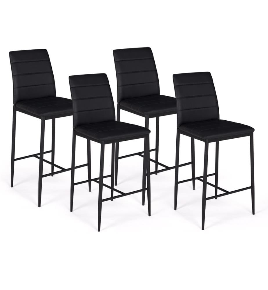 Lot de 4 Tabourets Regilux - Noir