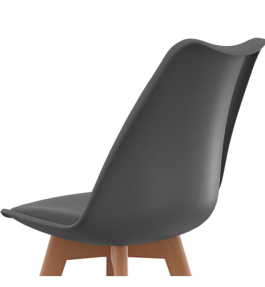 Lot de 4 Chaises Nordia 46 x 51 x 79.5 cm - Gris