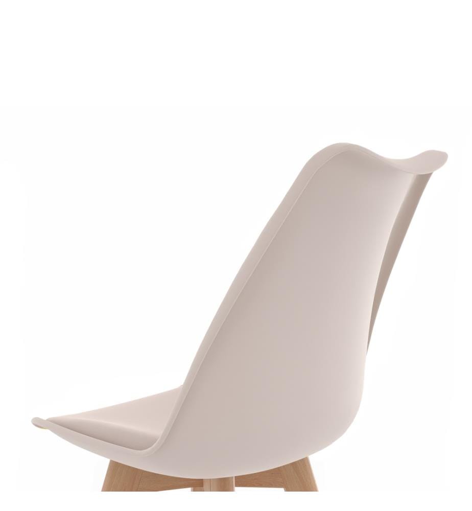 Lot de 4 Chaises Nordia 46 x 51 x 79.5 cm - Beige