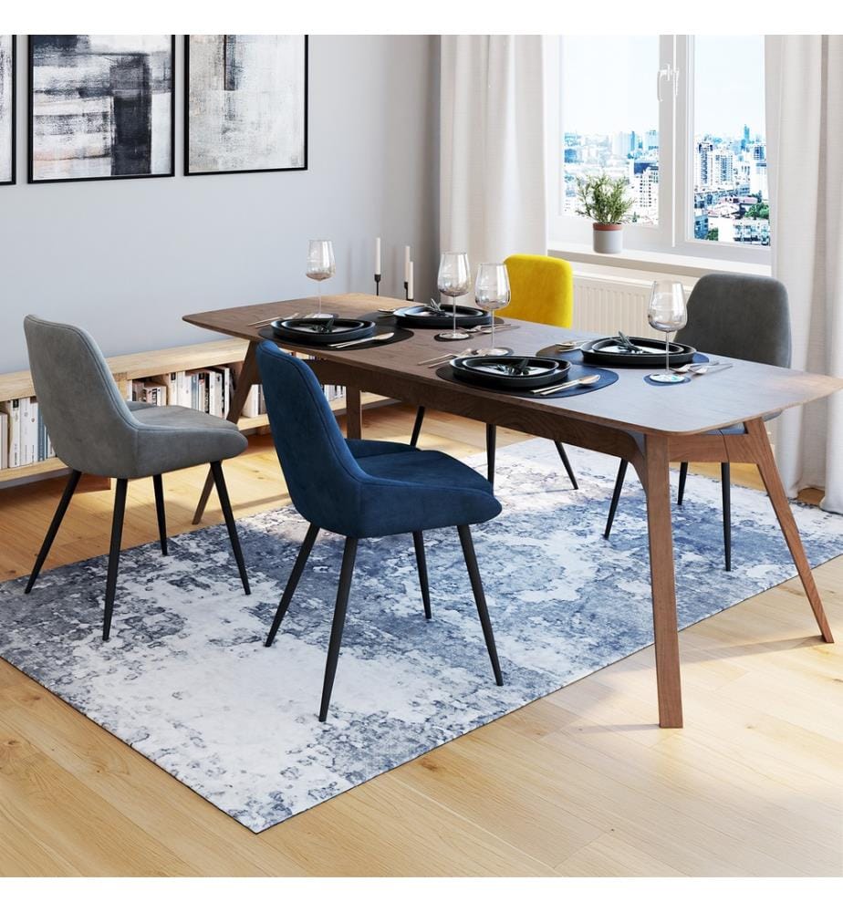 Lot de 4 Chaises Olivia assise - Multicolore