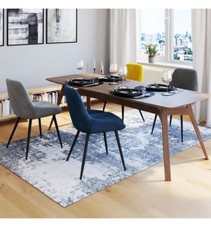Lot de 4 Chaises Olivia assise - Multicolore