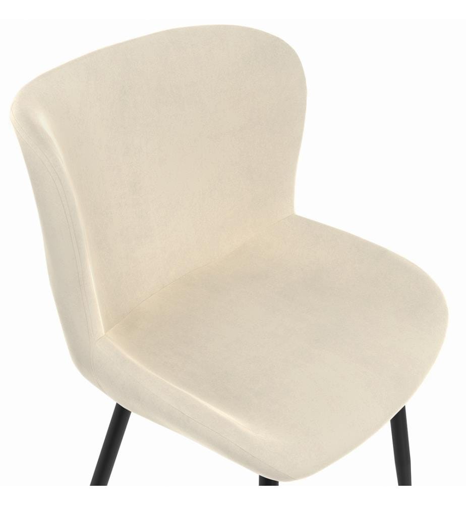 Set di 2 sedie Taylor - Crema e nero