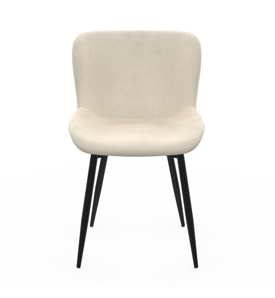 Set di 2 sedie Taylor - Crema e nero