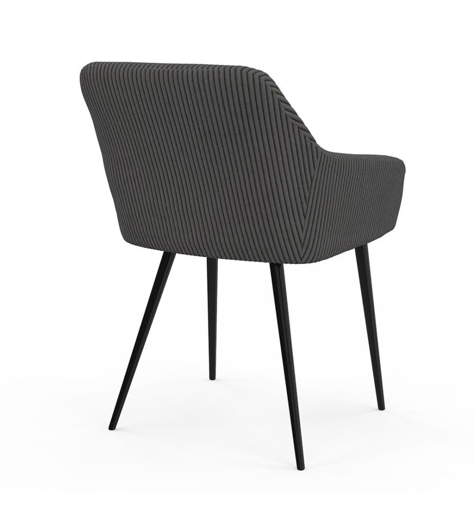 Set di 2 sedie Jenny con braccioli - Grigio scuro