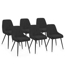 Lot de 6 chaises Olivia - Noir