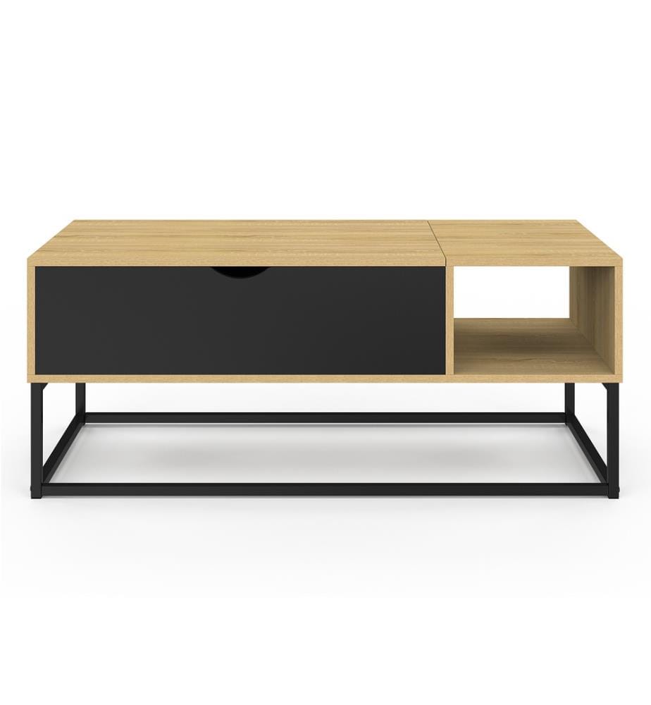 Table Basse Manhattan 110 x 55 x 44.5 cm - Brun & Noir