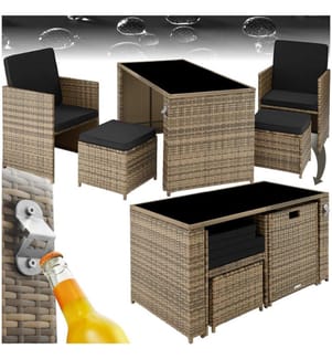 Rattan Sitzgruppe Palermo 221 - natur
