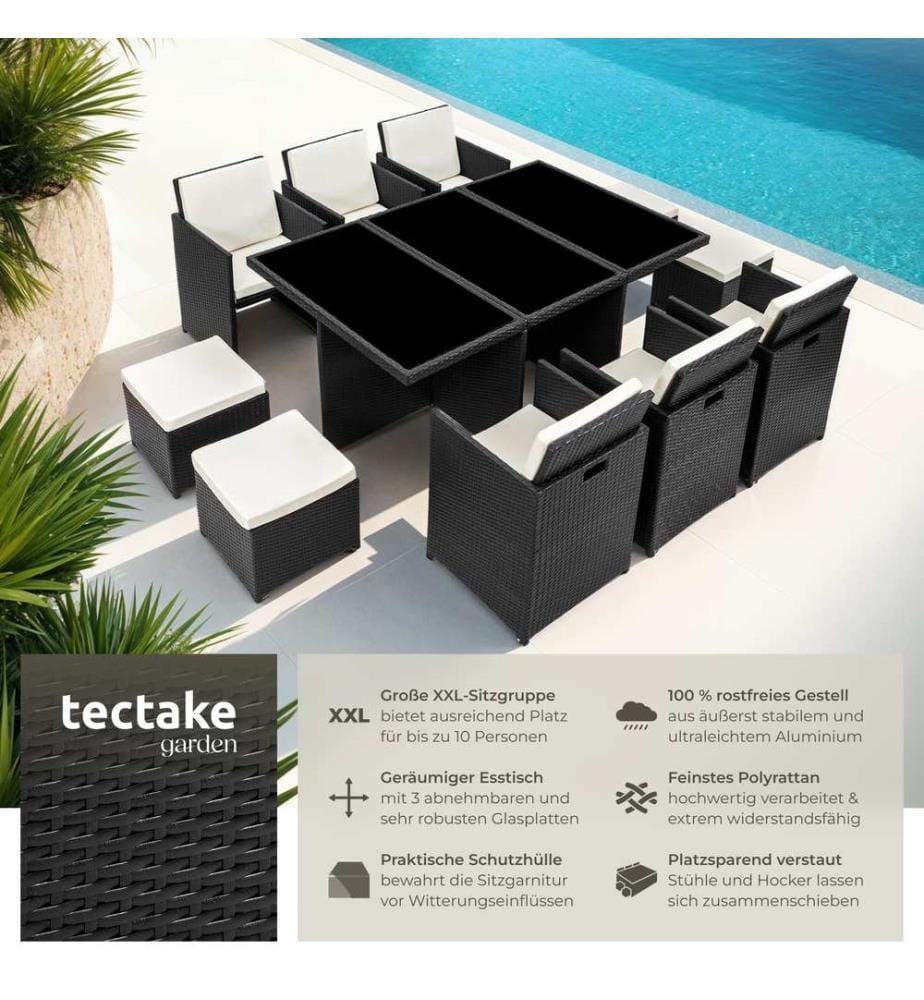 Set in rattan New York - nero