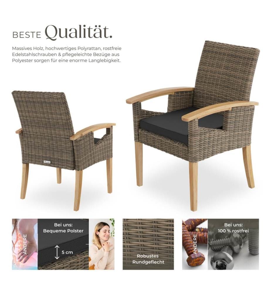 Rattan Stuhl Rosarno - natur