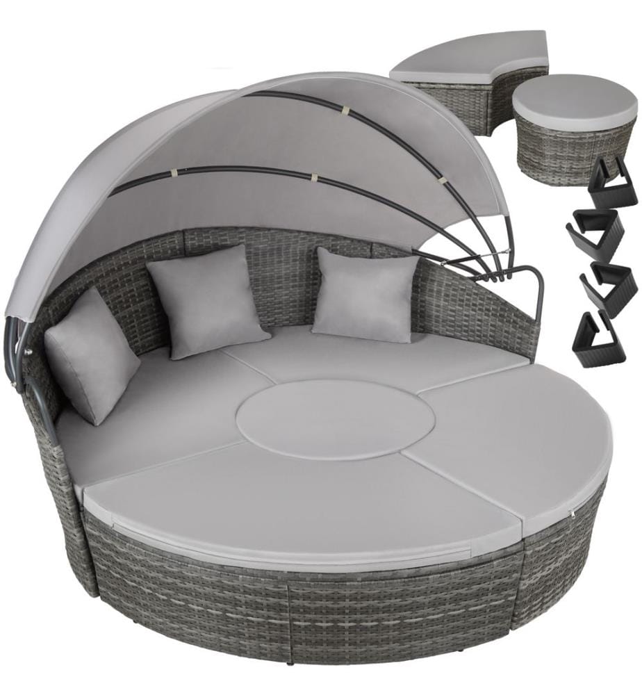 Rattan Sonneninsel Santorin - grau