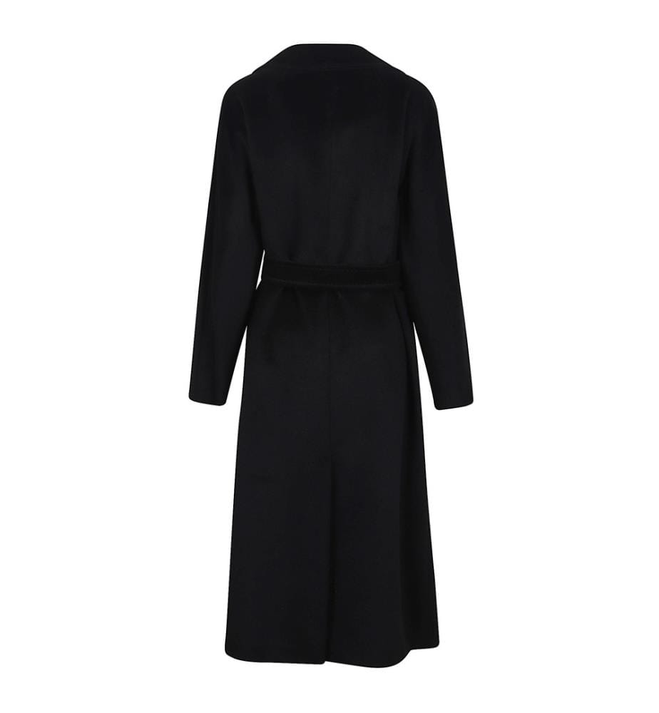Cappotto lungo in lana e alpaca - Nero