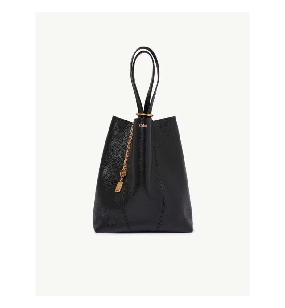Borsa Tote Chloé Spin - Nero