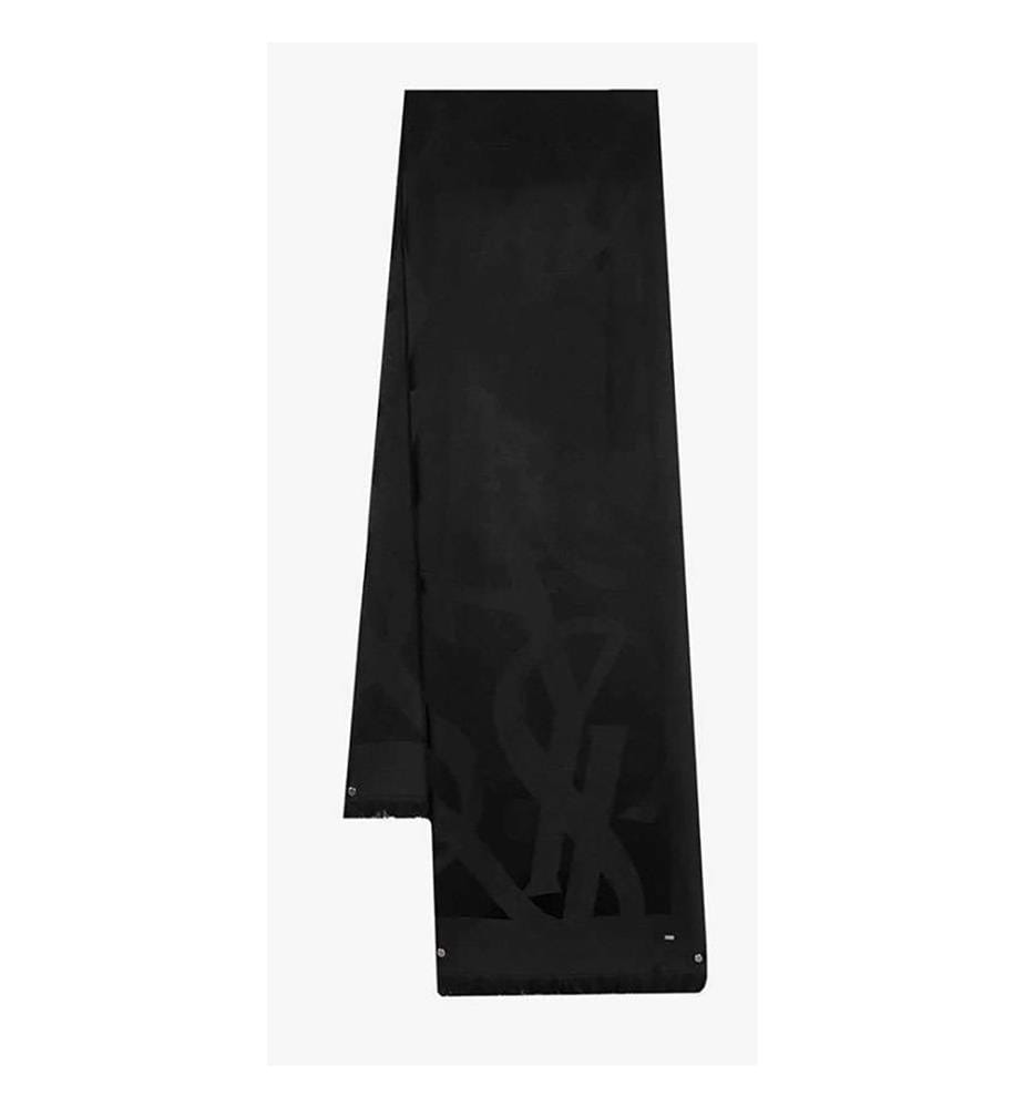 Sciarpa in lana sostenibile - Nero