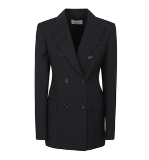 Blazer sartoriale doppiopetto in lana - Marrone