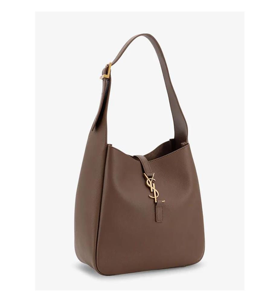 Le 5 à 7 Supple Small en cuir grainé - Pecan Brown