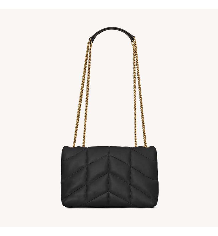 Puffer Bag Lammleder - Schwarz
