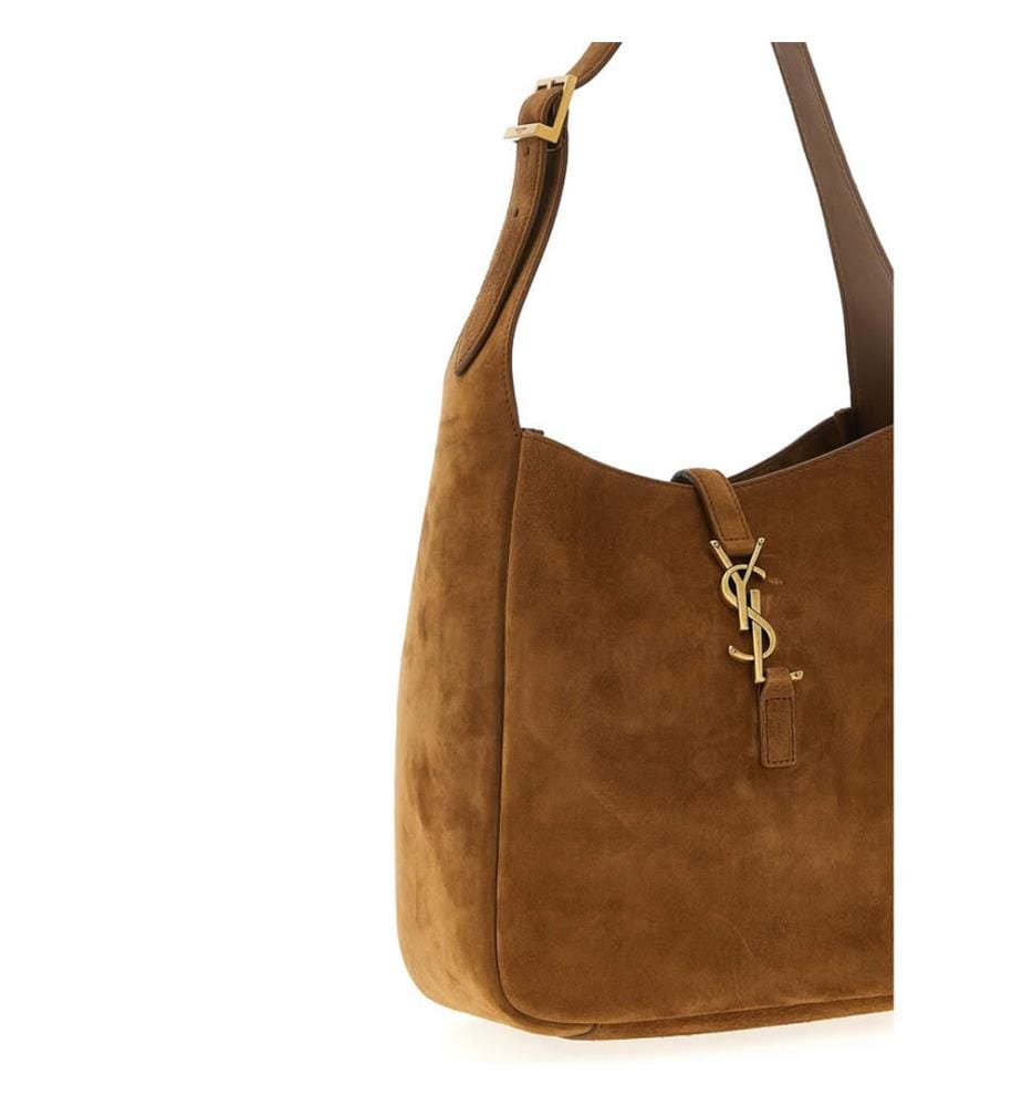 Le 5 à 7 Supple Small aus Wildleder - Karamell Cognac