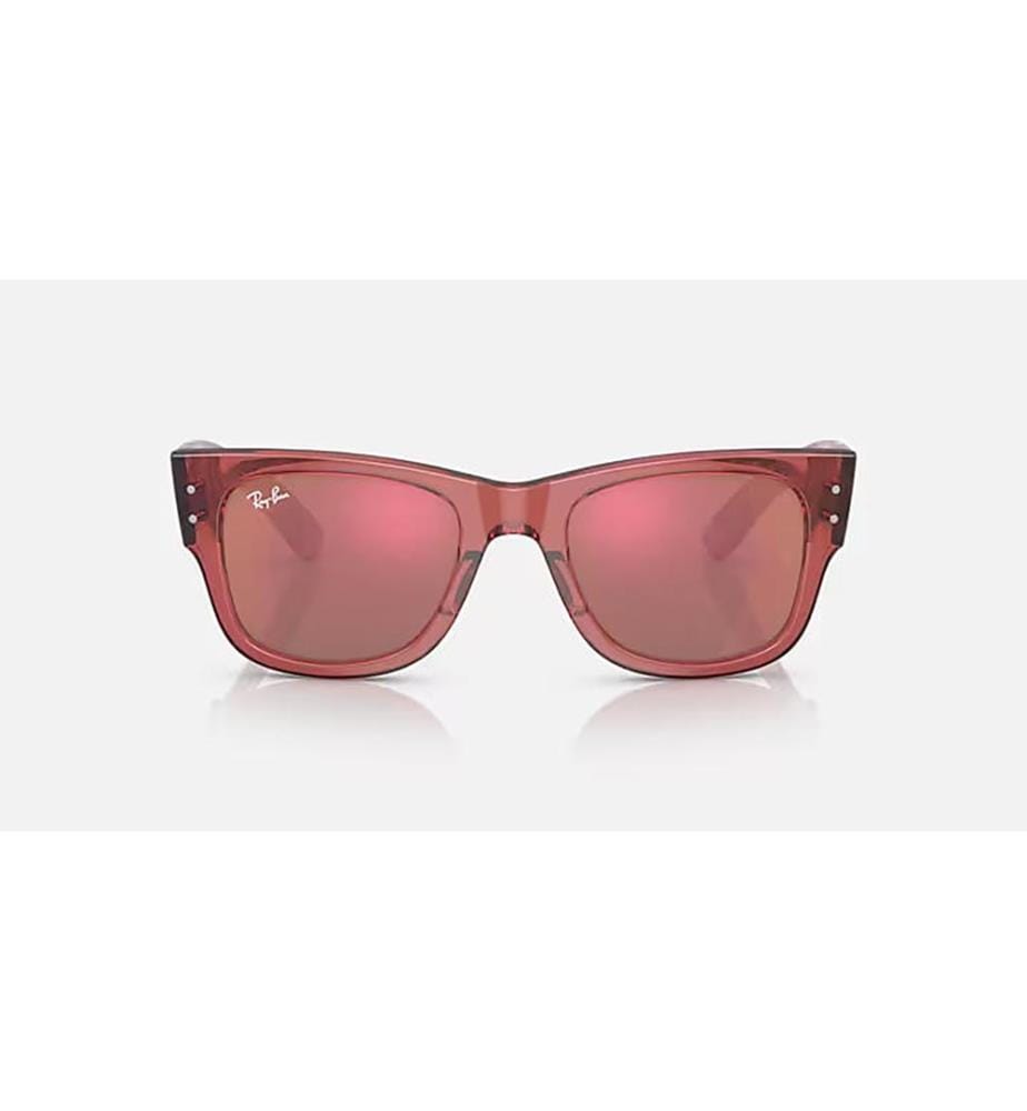 Sunglasse Mega Wayfarer - Rosa trasparente lucido