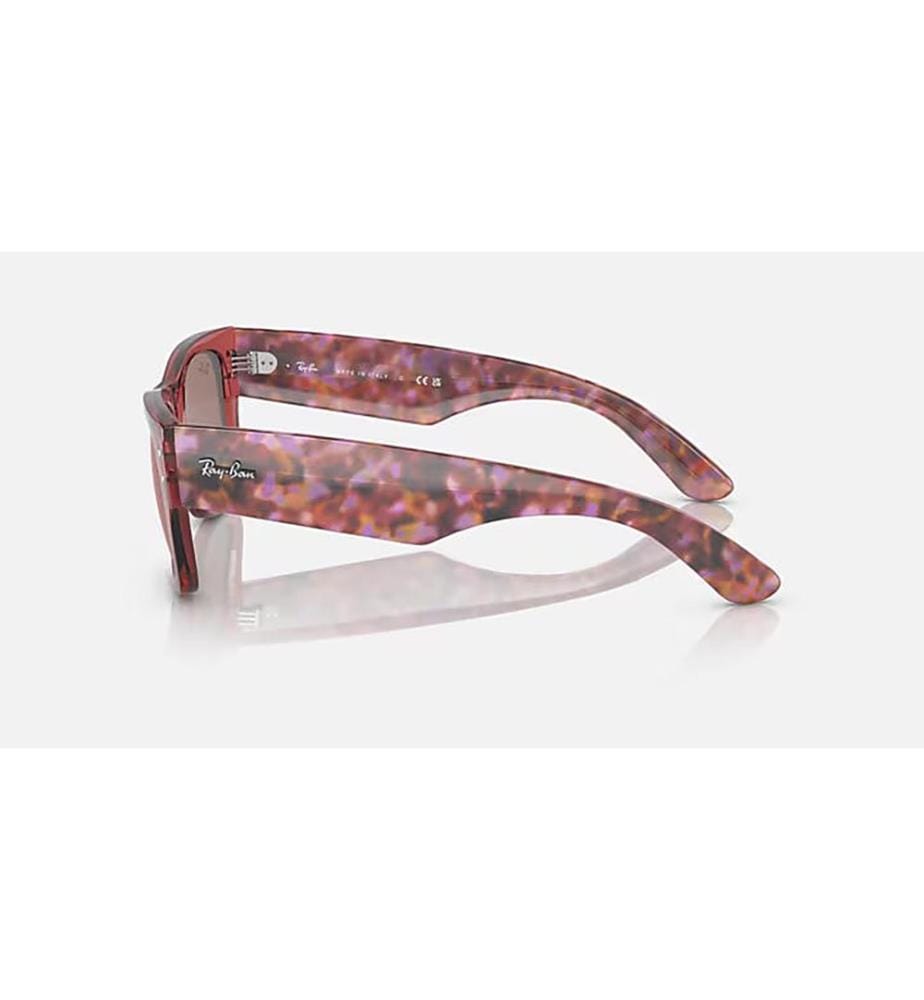 Sunglasse Mega Wayfarer - Rosa trasparente lucido