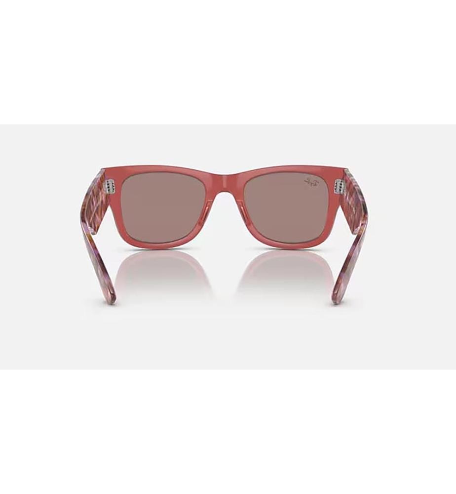 Sunglasse Mega Wayfarer - Rosa trasparente lucido
