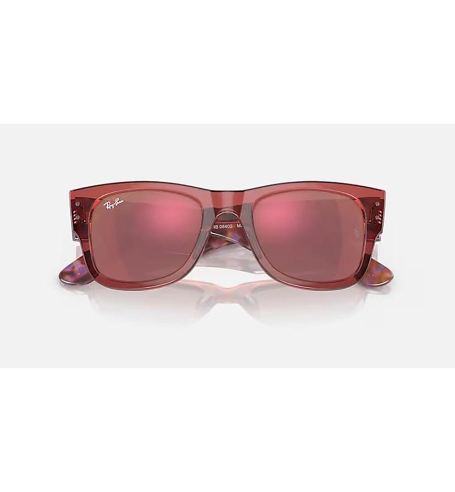 Sunglasse Mega Wayfarer - Rosa trasparente lucido