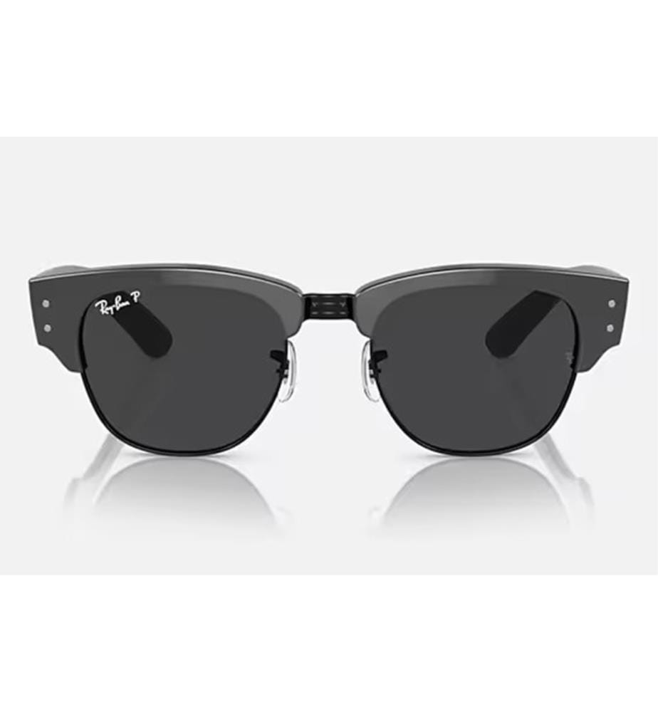 Lunettes de Soleil Mega Clubmaster - Poli Gris sur Noir et Noir