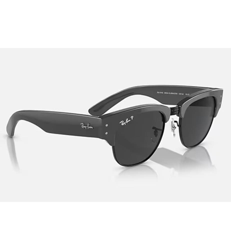 Lunettes de Soleil Mega Clubmaster - Poli Gris sur Noir et Noir