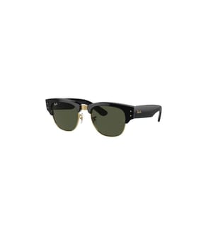 Lunettes de Soleil Mega Clubmaster - Poli Noir sur Or et Vert G-15