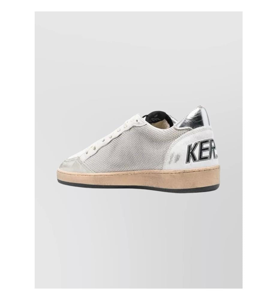 Ball Star Sneakers - Hell & Silber & Schwarz & Weiss Silber